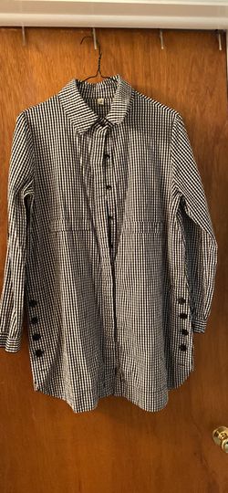 Black And White Checkered Top, Women’s Shirt 