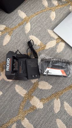 Ridgid tools 4ah battery and charger