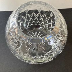 Rogaska Hand Cut Mouthblown Crystal Rose Bowl 5,5X3