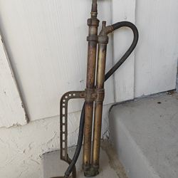 F E Myers Antique Brass & Iron Bilge Pump