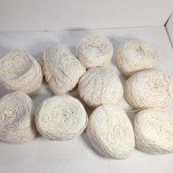 Lot of 2.5 lbs Celestial Slub Yarn w/a bit of dressy sheen 54% Cotton 43% Rayon