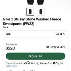 Nike X Stussy Sweatpants