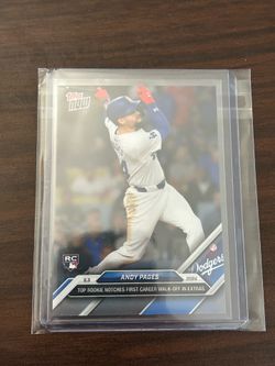 Dodgers Topps Now SP RC Andy Pages Baseball card