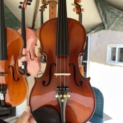 New Solid Wood Violin 4/4 And 3/4 Size Available 