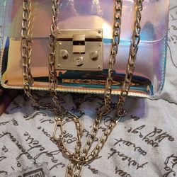 Rainbow Metallic Purse