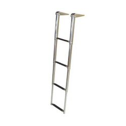 4 Steps Platform Telescoping Boat Ladder, Stainless Steel