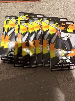 Union Arena Chainsaw Man 12-Card Booster Packs x7