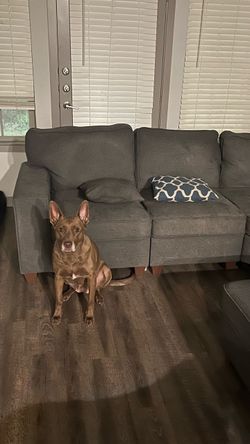 Sectional with ottoman
