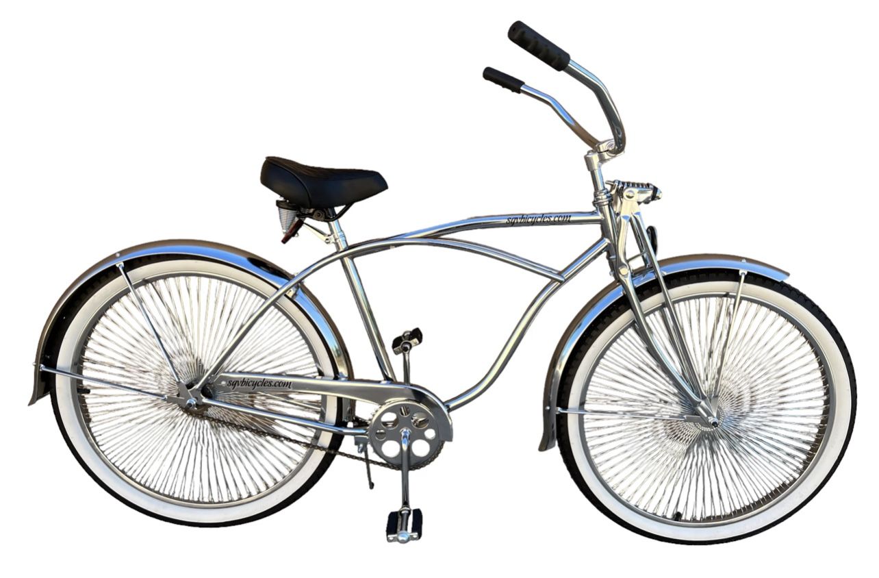 26" Lowrider Complete Bike Black/Chrome or 26" Lowrider Complete Bike Chrome