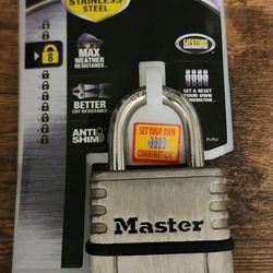 Master Lock 1745SD Stainless Steel Combination Padlock