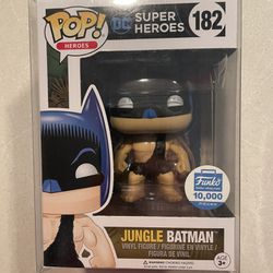 Jungle Batman Funko Pop *MINT* Shop Exclusive LE10000 DC Heroes 182 with protector Limited Edition 10k