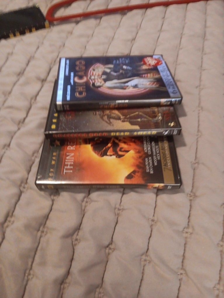 3 DVD The Thin Red Line, Chicago, Grateful Dead Ahead $12 OBO