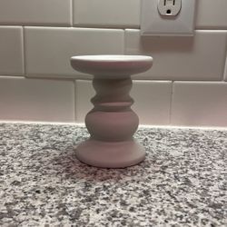 Light Gray Candle Holder