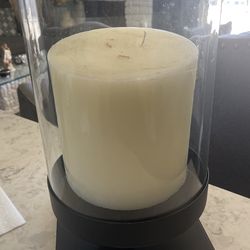 Candle Holder With Candle 