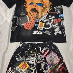 Hellstar Shorts & Shirt Set “Dark Energy Fit”