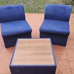 Beautiful Small Blue Sofa Chairs