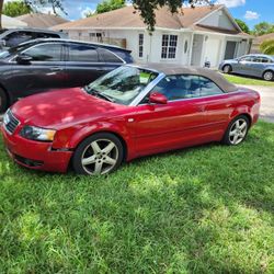 2004 Audi A4 1.8 Turbo Great Condition Only 70,000 Miles, Cold AC, Top Comes Down No Issues! Tires And Brakes Great, No Leaks! Leather