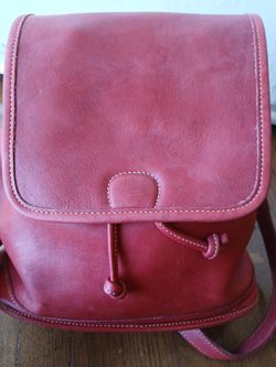 Coach Leather Backpack