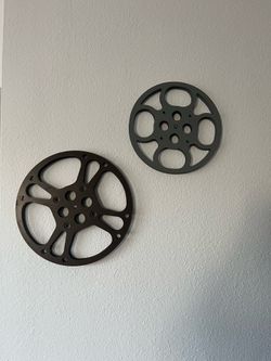 Vintage Industrial Film Reel Wall Decor – Set or Separate 🎬