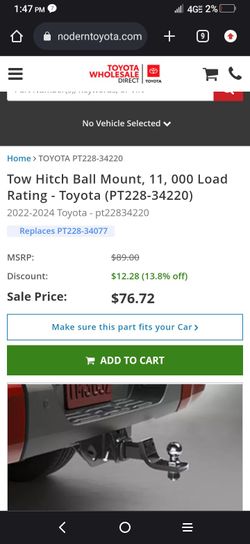 Toyota Trailer Hitch