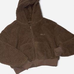 Skims brand new Brown Sherpa zip up