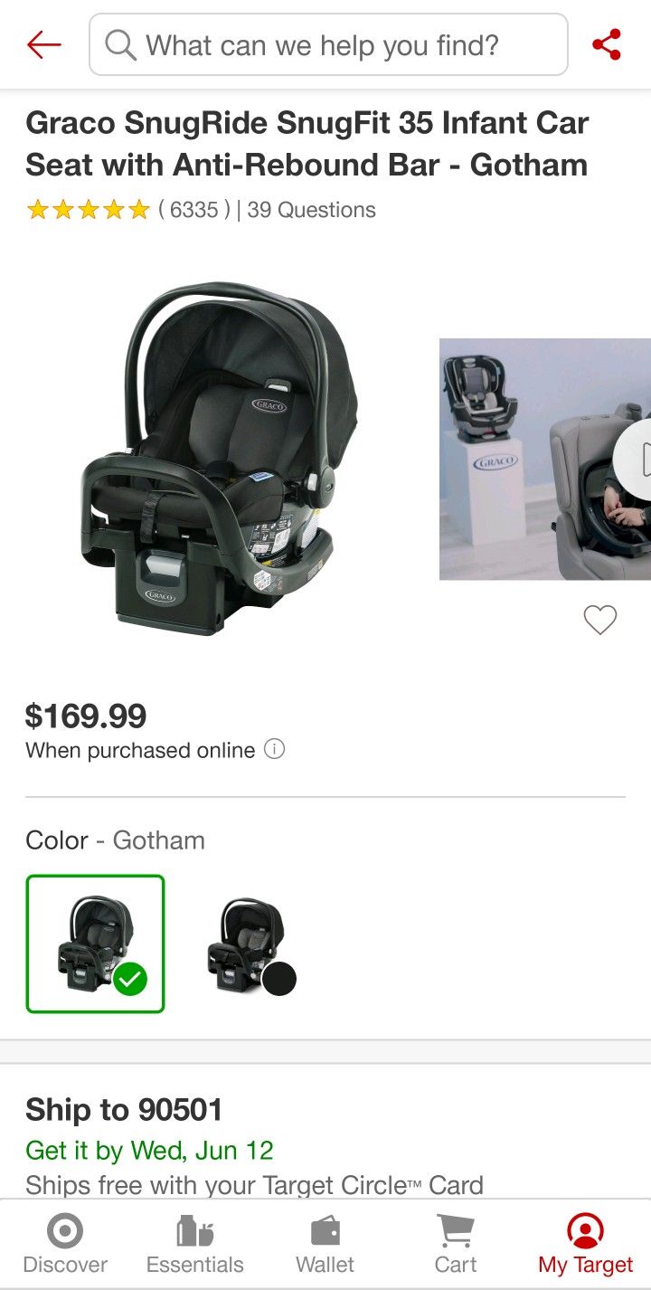 Infant Car Seat + Base