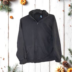 SJB Active Athletic Black Zip Hoodie Sweatshirt w Pockets Women 3X