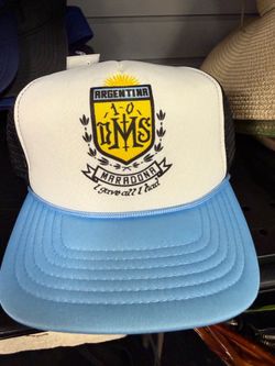 Argentina Maradona  Roots Of Fight Trucker Hat Snapback Cap NWT Messi World Cup