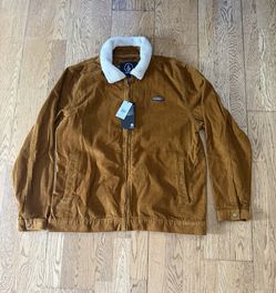 Volcom Men’s Rust/Brown Corduroy Jacket Size Large