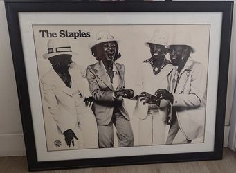 The Staples Band Vintage RARE Poster Framed 33" x 27"