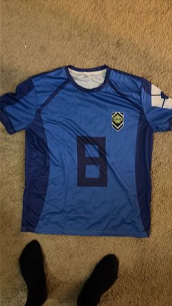 Blue Soccer Jersey Number 8 Bachira