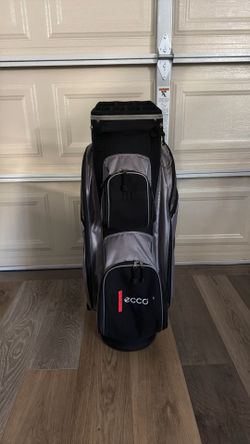 Ecco Golf Cart Bag - 14-Way Top (Black / Silver / Grey)