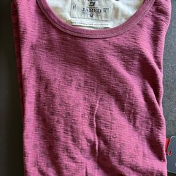 Men’s Medium Brand New short sleeve wine dotted shirt by Jared from Von Maur.