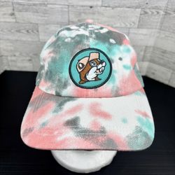 Bucees Beaver Baseball Hat Tie Dye Strap Back Cap Adjustable Buc-ee's Women's