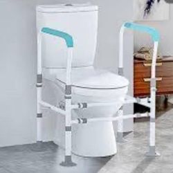 Toilet Safety Raíls For Ederly, Sturdy And Adjudtable Toiler  Handles 