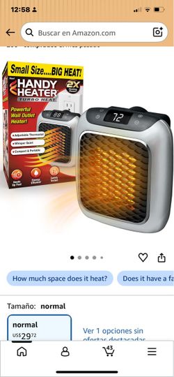Handy Heater Turbo Heat Wall Outlet Heater