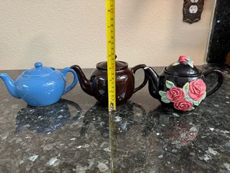 Assorted White Ceramic Teapot and Sugar Bowl Collection