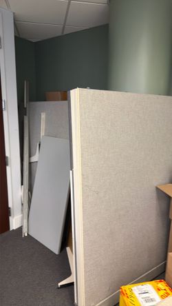 Six full office cubicles for free