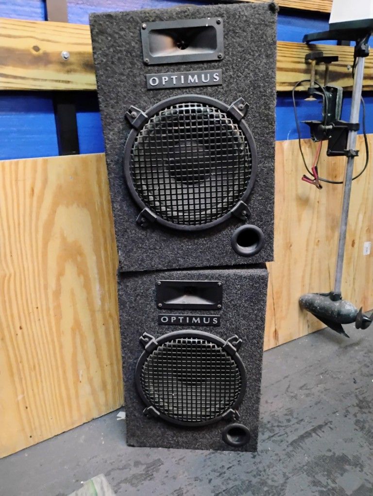 Optimus 10 inch PA speaker pair