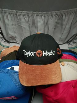 TaylorMade Golf Hat Black Suede Brim