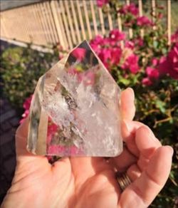 11 oz 332 grams Brazilian Clear Quartz Crystal Tower
