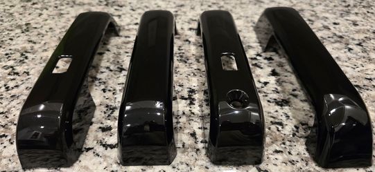 2018 Ford F150 gloss black door covers.