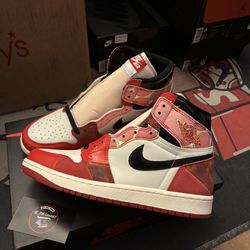 Jordan 1 Spider-Man Across The Spider Verse Sz 9