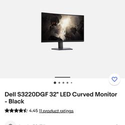 Dell 32 Curved Gaming Monitor 