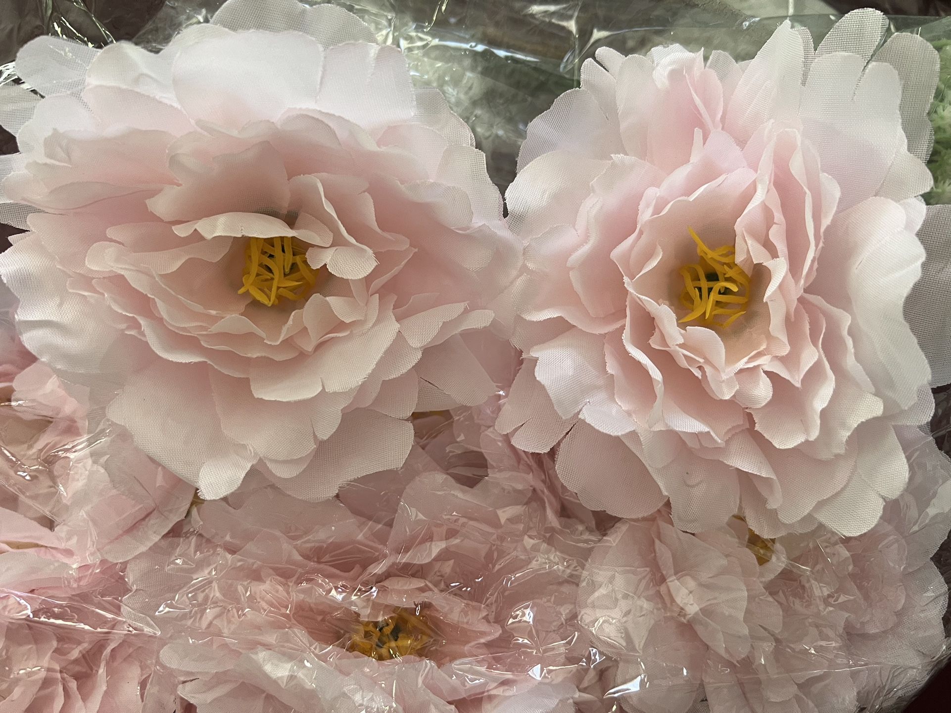 20 Pieces of Pink artificial Flowers For DIY Roses/peonies for Baby Shower, Bridal Shower, Wedding Centerpieces, Decoration, Birthday Decoration