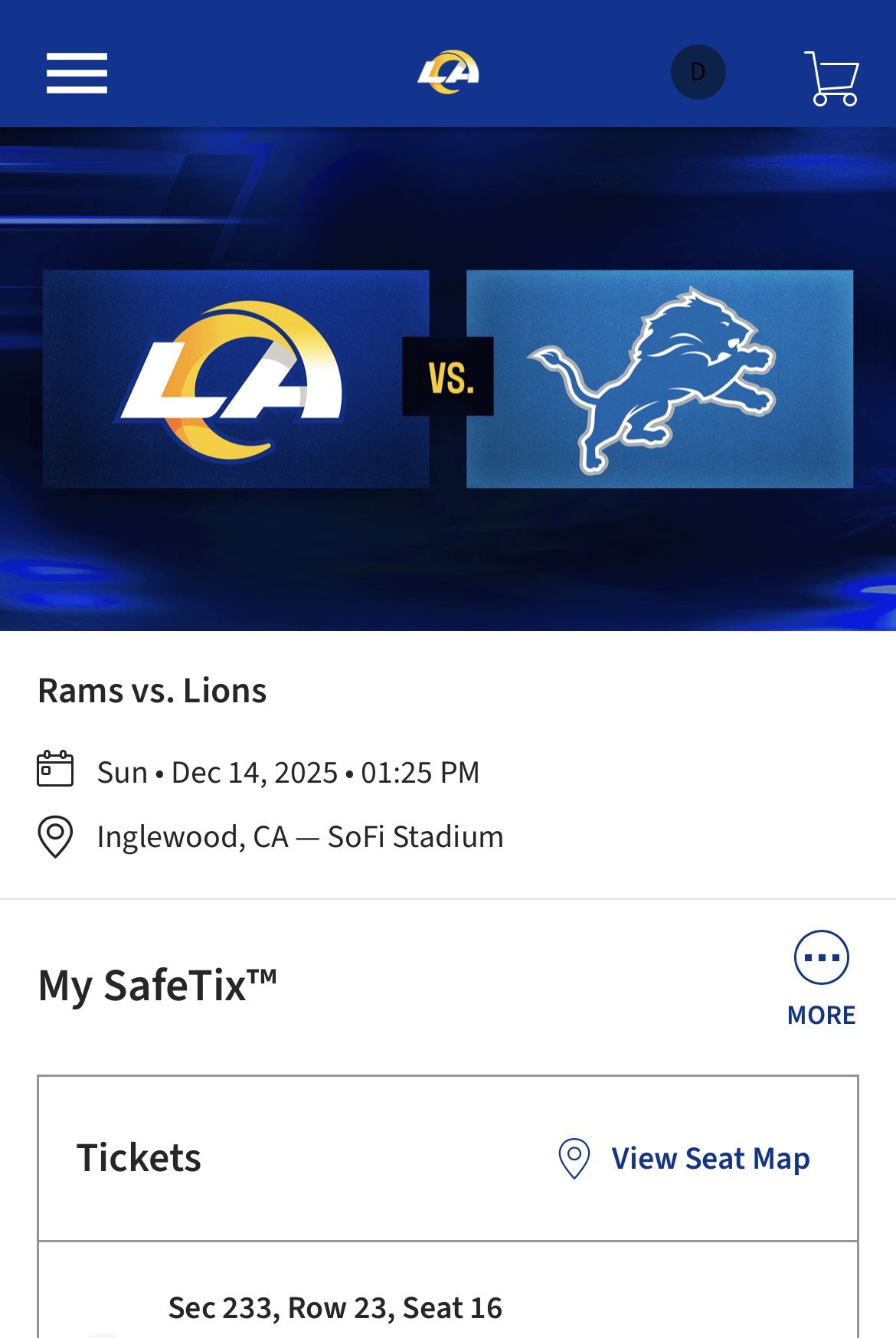 Rams Vs Lions