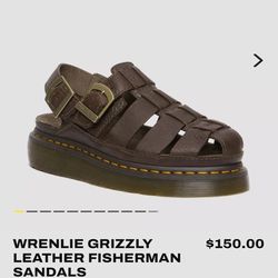 Wrenlie Grizzly Leather Fisherman Sandals
