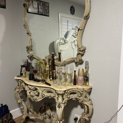 Consola Fransesa Marble Vintage 