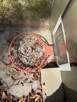 Old Basketball Hoop & Backboard