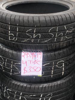 245-45R19 Used Tires For Sale Good Condition 350